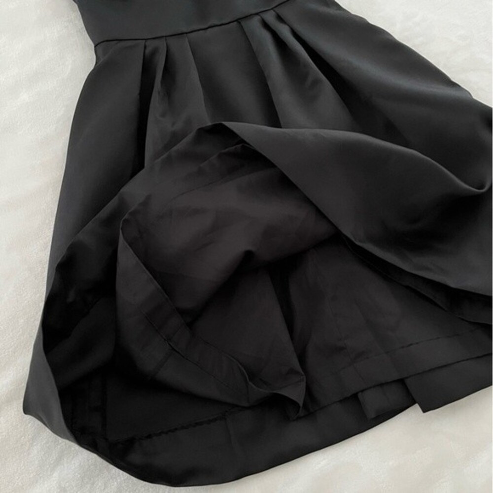 Alfred Sung Black Bridesmaid Cocktail Length Dress Style D660, Size 2 - Picture 13 of 13